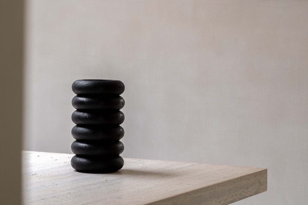 [charred black] Atelier Collon - Vase PILAR (charred black)